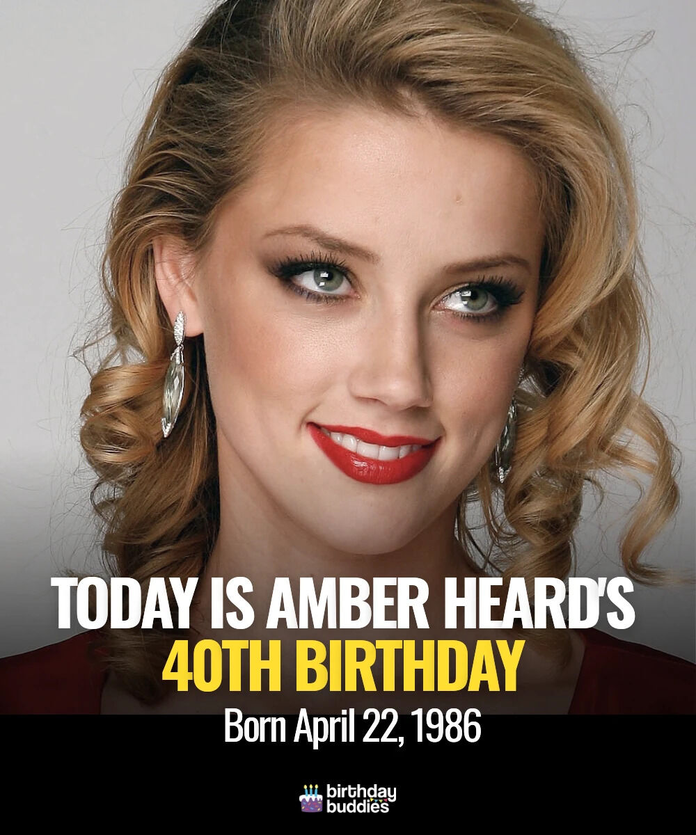 BirthdayBuds's tweet image. 40 and thriving 🎉 Amber Heard celebrates a milestone today—Texas-born, Aquaman star, and activist. From indie films to blockbuster waves, she keeps making headlines. Cheers to another bold chapter ✨