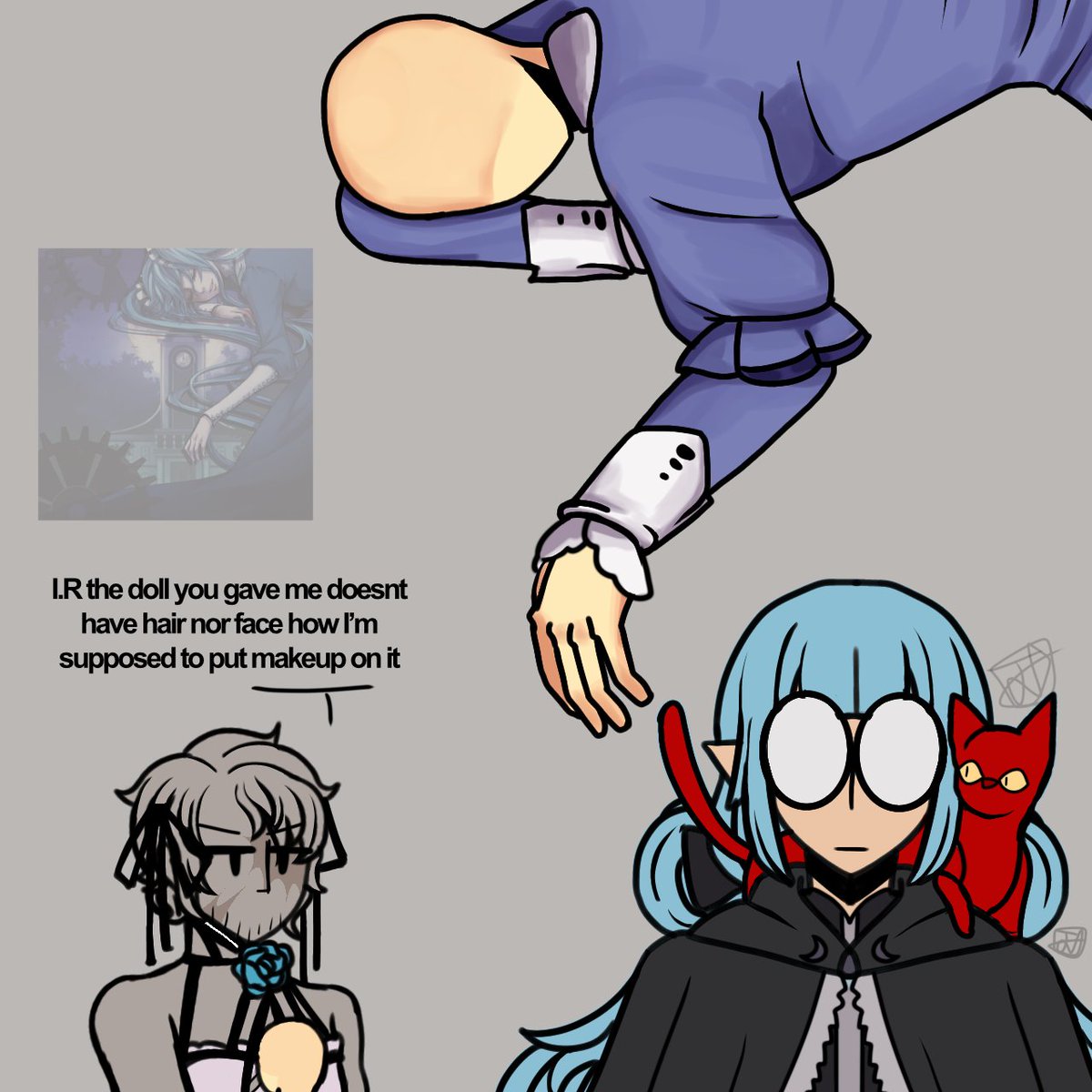 Jasu_Daka's tweet image. The blank doors player model but it’s the clockworker’s doll because I loooove evillious chronicles

#doors #doorsroblox #robloxdoors