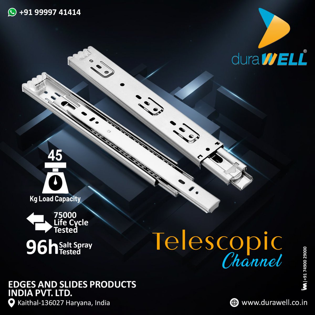 ibais_hardware's tweet image. EDGES AND SLIDES PRODUCTS INDIA PVT. LTD. (HARYANA)

📞Mr.Shrey Chaudhry - +91 9999741414
📲ibais.biz/9999741414
.
#TelescopicChannel #DrawerSlides #FurnitureHardware #CabinetHardware #StorageSolutions #KitchenOrganization  #DrawerSystem #FurnitureDesign 
.
@ibaistrocchi