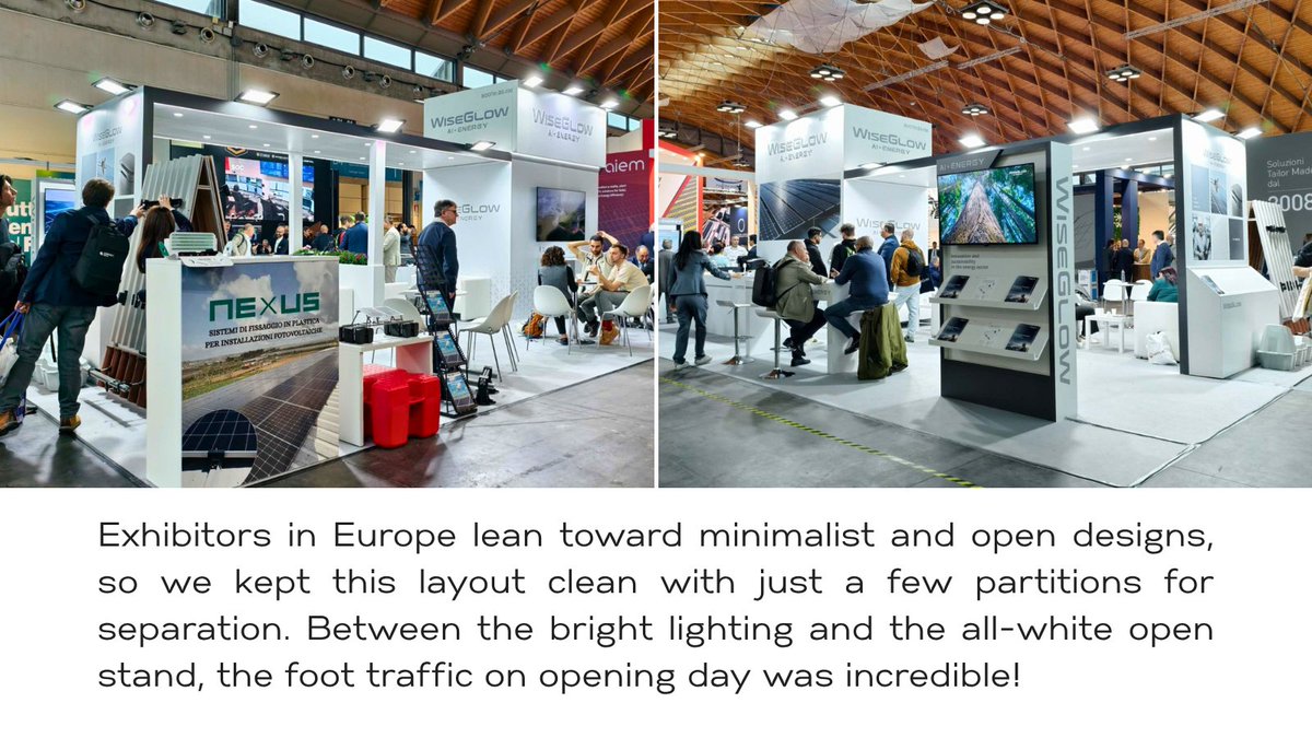 JOINEXPO2025's tweet image. KEY ENERGY Italy
Full timber structure + high-res graphics, and we actually finished the build 1.5 days early!

Lunch was McDonald's for the whole crew, which is a HUGE upgrade compared to the standard convention center "bento boxes" back in China🍔🍟
#ExhibitDesign #PV #KEY26