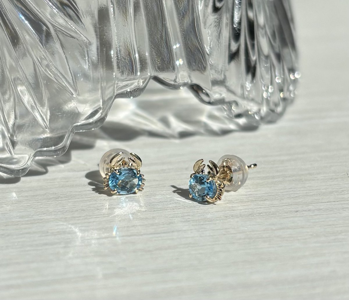 petitejoie0214's tweet image. 少し暑くなってきたので今日の耳元はカニちゃん🦀
#L&amp;amp;Co. さんの
鮮やかブルートパーズ&amp;amp;ダブルピースがめちゃくちゃ可愛い…！