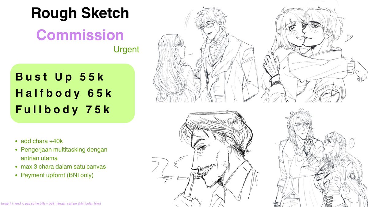 M (Working commission very slow) tweet media