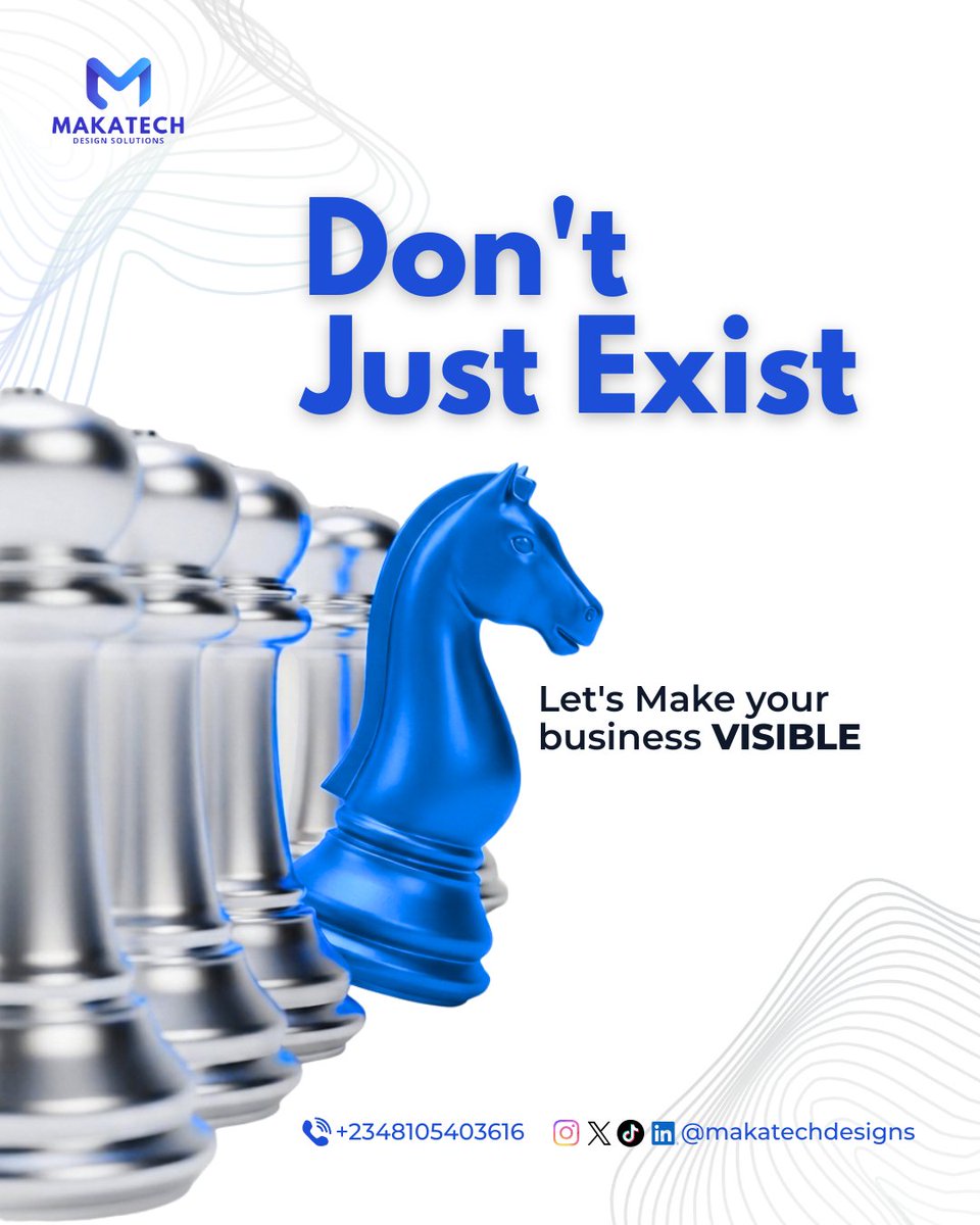 makatechdesigns's tweet image. In business, "mid" branding is a death sentence.

If you look like everyone else, nobody remembers you. Stop settling for invisibility.

At MakaTech, we build brands that don't just exist—they DOMINATE. 🌐✨

It’s time to stand out. Let's talk.🚀
#MakaTech #BrandVisibility #Edo