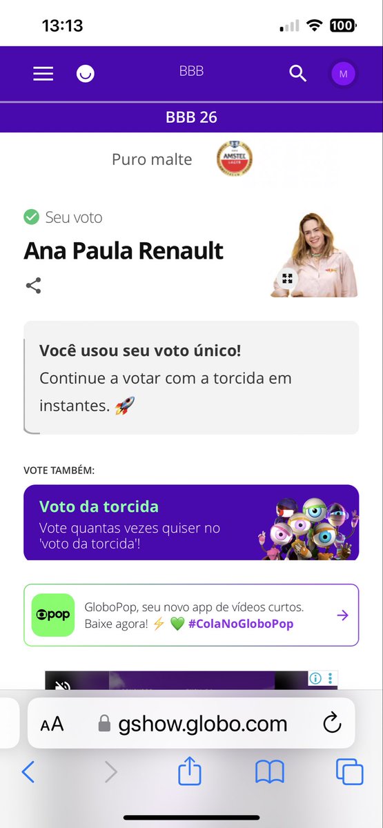 lurdinharf's tweet photo. @dridicarvalho Gostei da ideia! Torci pra esse fenômeno do inicio ao fim! 
Vou sentir falta!! https://t.co/TZ8tnZy7un