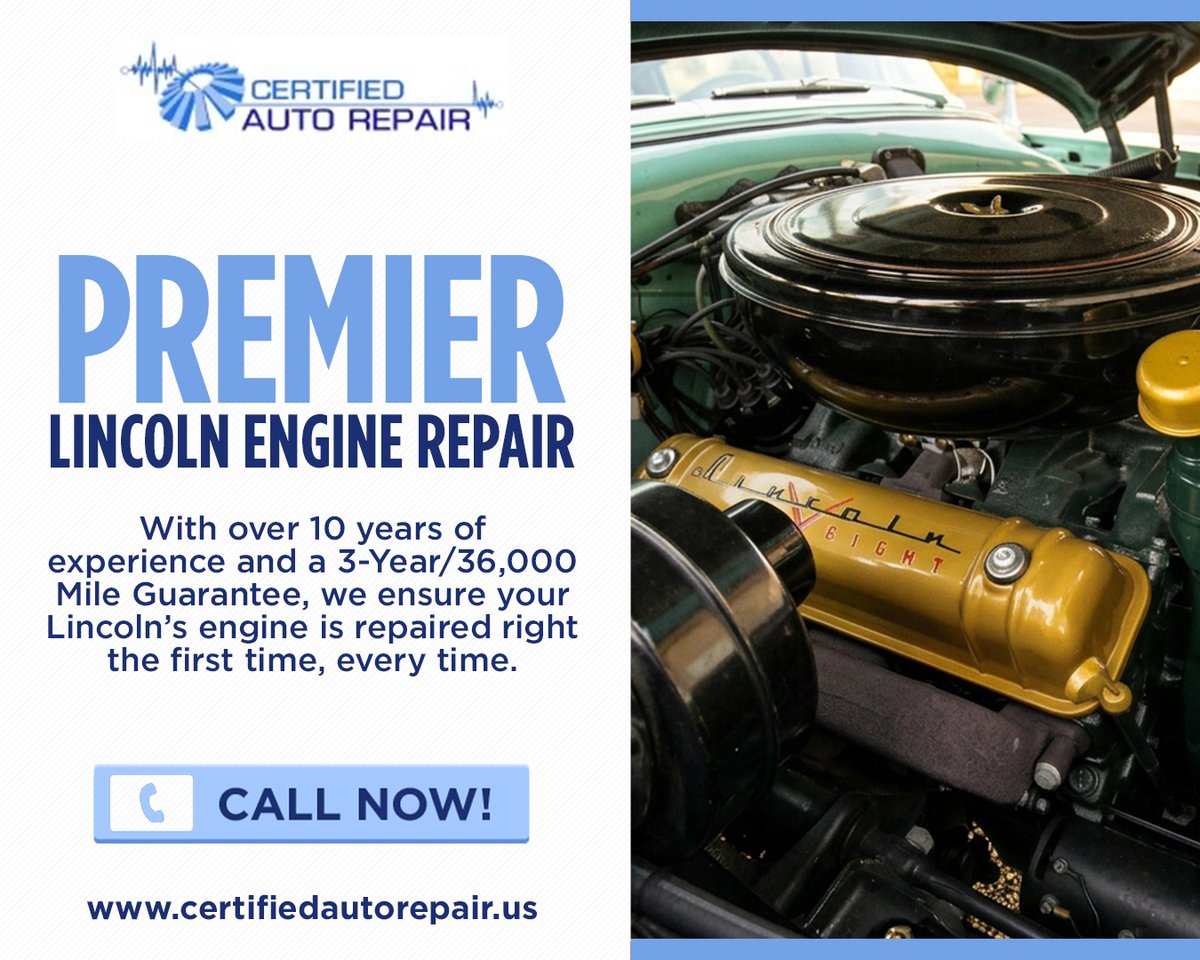MNCertifiedAuto's tweet photo. 🚗 Need Lincoln engine repair? Trust Certified Auto Repair to keep your Lincoln engine running like new! Serving Spring Park, Mound, and Minnetonka. Schedule your service today! 🛠️

🌐 https://t.co/uKVsnXUCBn

#lincolnenginerepair #autodifferentialrepair #CertifiedAutoRepair https://t.co/ZctYCJYmmn