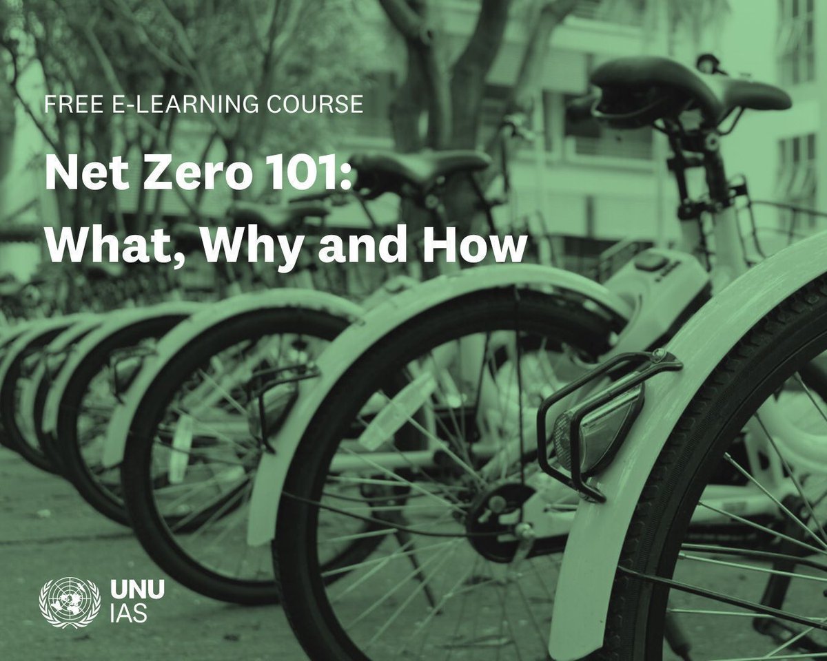 UNUIAS's tweet image. Free learning opportunity! 🧠 

Our self-paced online course breaks down the science of #ClimateChange and #NetZero into easy-to-understand terms, highlighting practical steps everyone can take for #ClimateAction.

Enrol ➡️ buff.ly/4eenvje

@uncclearn @unitar @UNSDGLearn