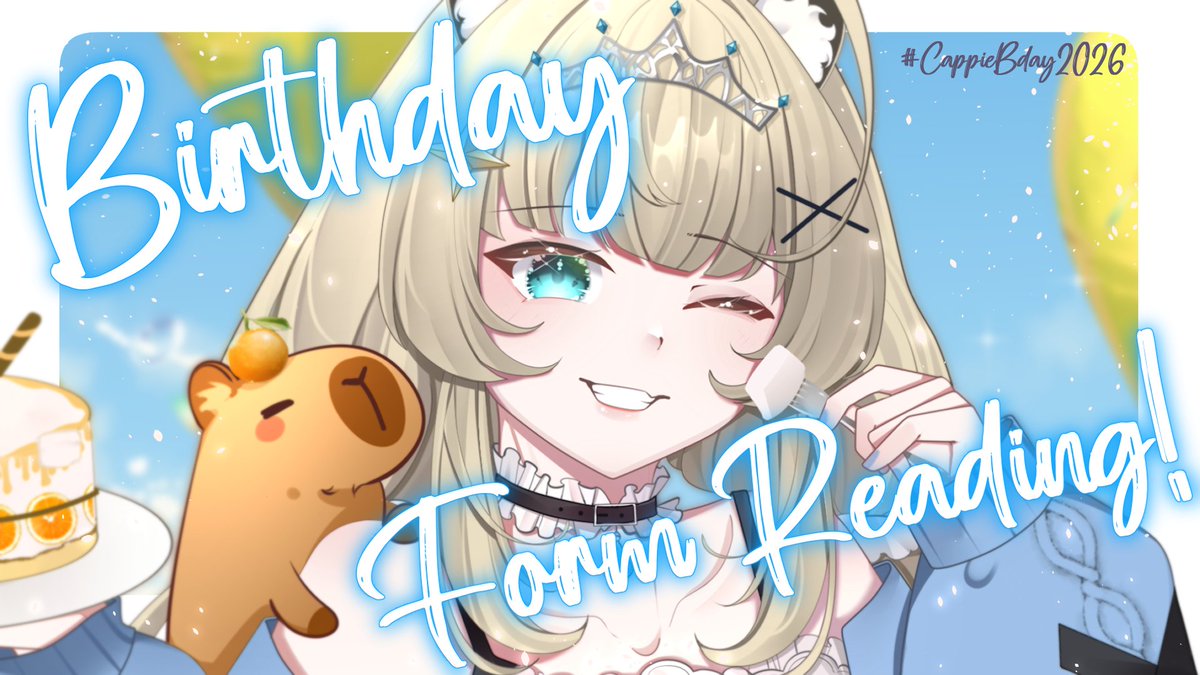 Hawoo Cappietalist! 🍊✨️
Absen siapa yang belum isi form? 👀
Hari ini hime akan baca pesan2 ultah dari kalian semua loh! 🧡

【BIRTHDAY STREAM : PART 2】G-FORM READING!! + HANDCAM + 3K SUBS!! 🎂
📅: Wednesday, 20 April 2026 
⏳: 20.00 WIB

🔗 Links in Reply
#CappieBday2026 🎂