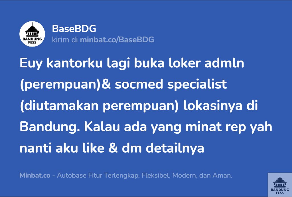 BANDUNG FESS | Kirim menfess cek 📌 tweet media