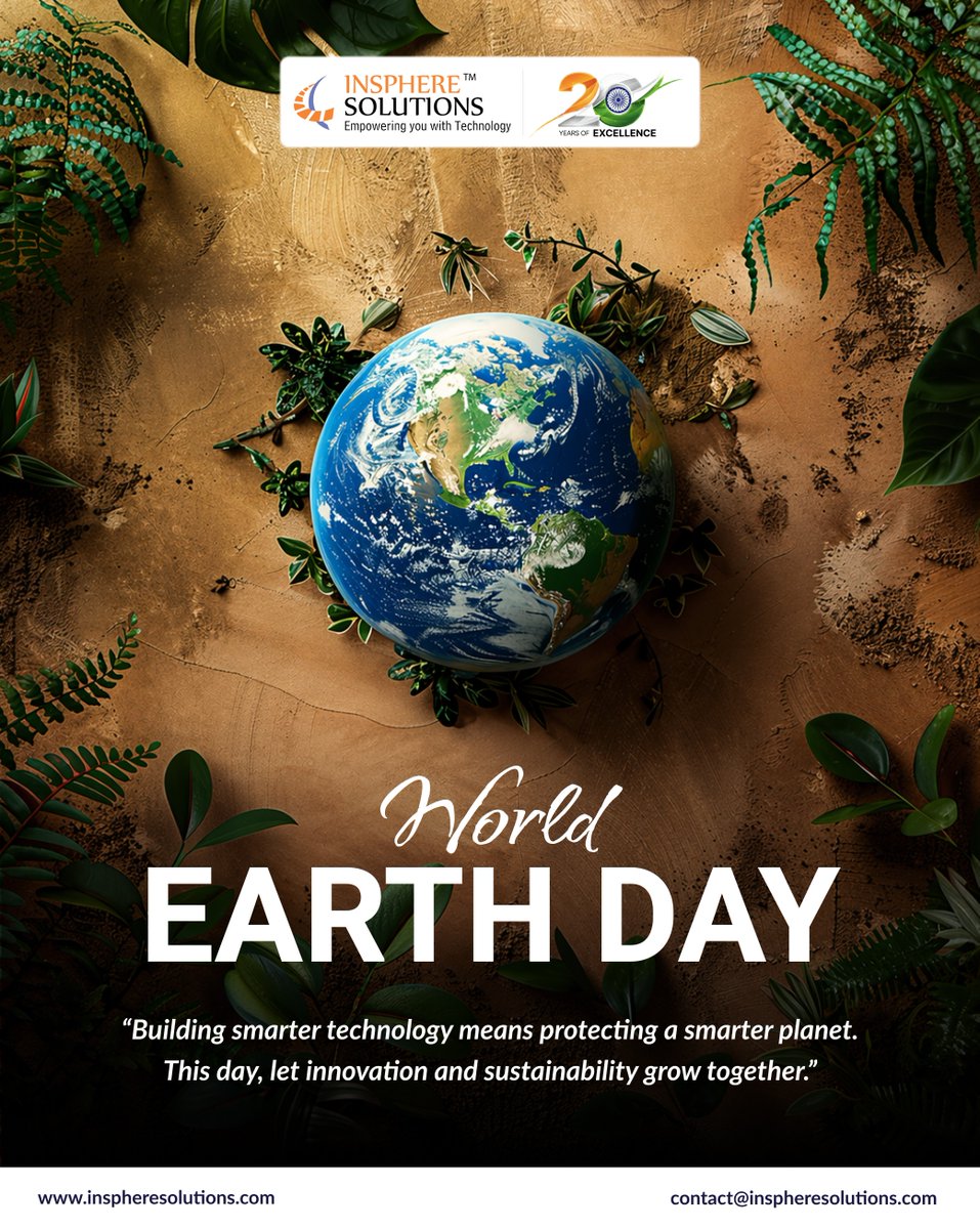 InsphereSoln's tweet photo. 🌍 Earth Day 2026

Smart technology. Sustainable future.

At Insphere Solutions, we’re building solutions that care for both business and the planet. 🌱

#EarthDay2026 #Sustainability #InsphereSolutions https://t.co/H0riEki18s