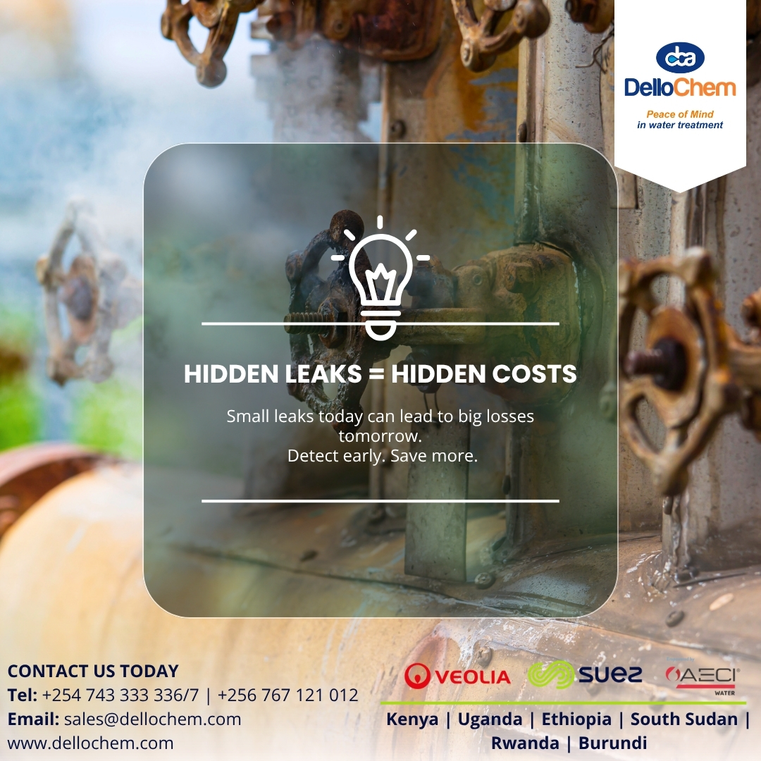 DelloChem's tweet image. Not all losses are visible 💧

Hidden leaks in pipelines, valves and systems can silently increase your water and energy costs. Early detection helps you stay efficient and avoid unnecessary expenses.

#WaterAudit #Efficiency #WaterManagement #DelloChemAfrica