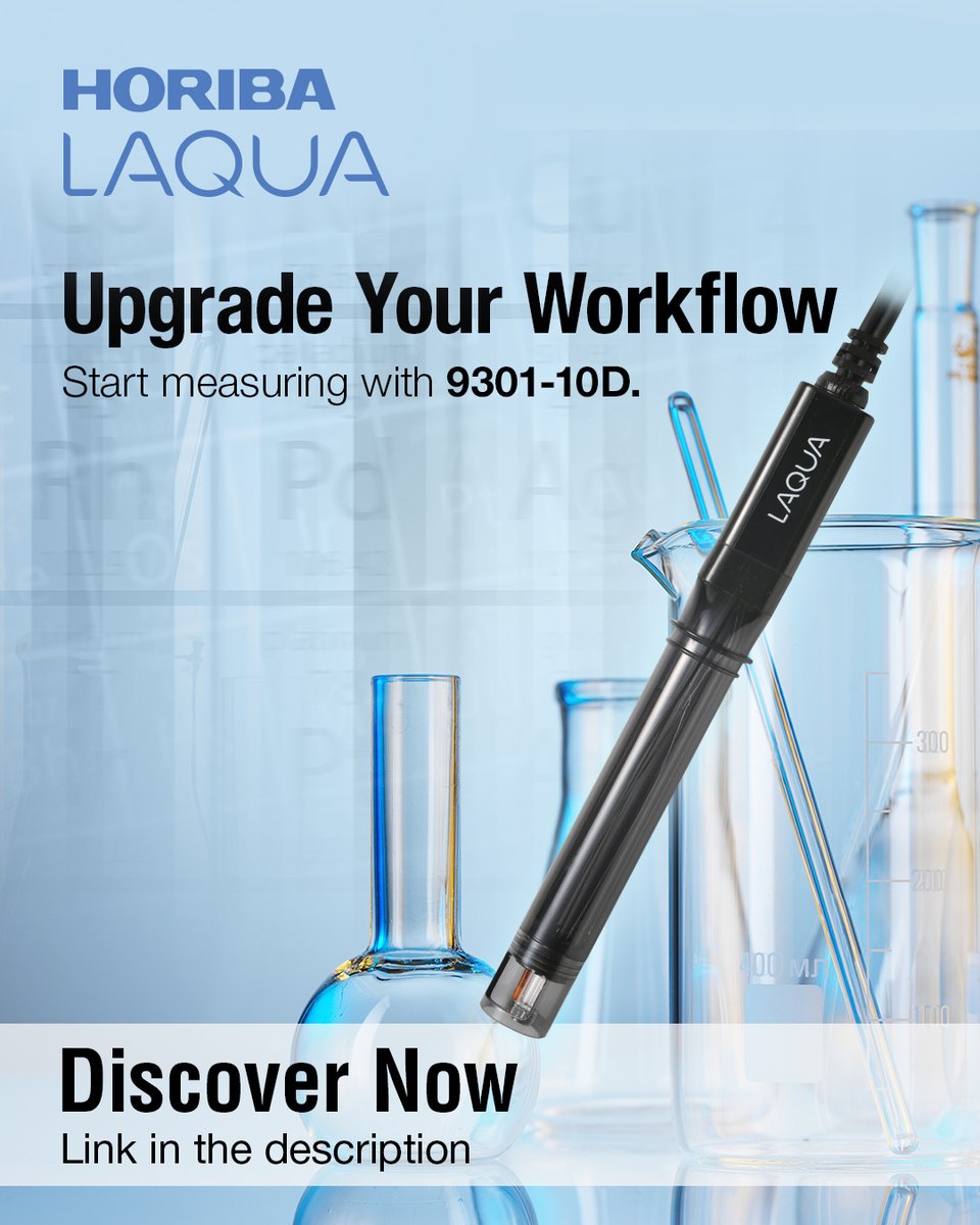 HORIBA_LAQUA_SG's tweet photo. #ORP measurement shouldn't be complicated. 🧪
The 9301-10D Gel-filled ORP #Electrode is designed for general field & lab applications.
✅Waterproof
✅Maintenance-free
✅No refilling
No fuss – just results.
Explore the 9301-10D👉https://t.co/TqmLPhhhv4
#HORIBA #LAQUA #WaterQuality https://t.co/fe0ZNAvjsx