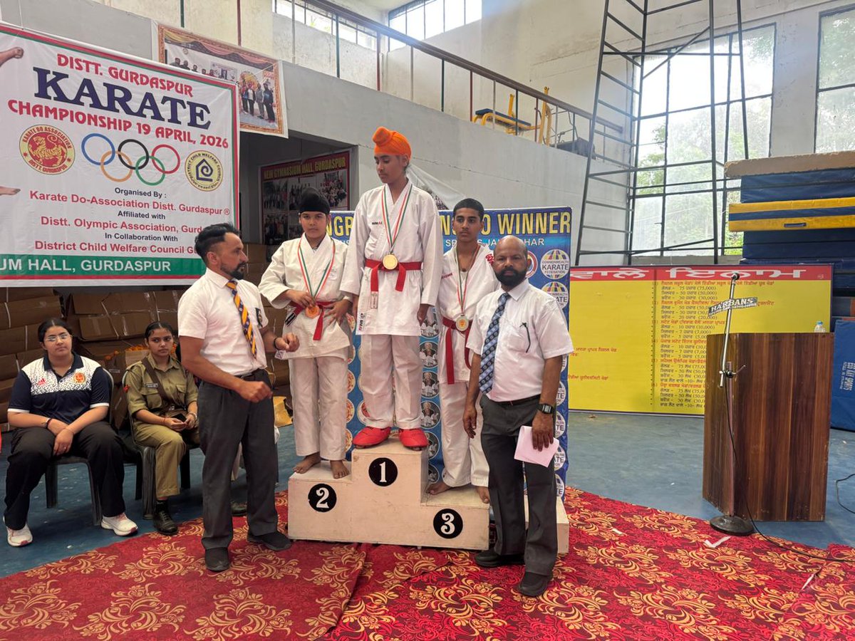 APS_Tibri's tweet image. APS Tibri Excels at District Gurdaspur Karate Championship 2026
ARMY SCHOOL under Panther Division, achieved remarkable success at the District Gurdaspur Karate Championship held on 19 April 2026 at Gymnasium Hall, Gurdaspur.
apstibri #Vajra Corps#
# Panther Division#
#DBN BDE