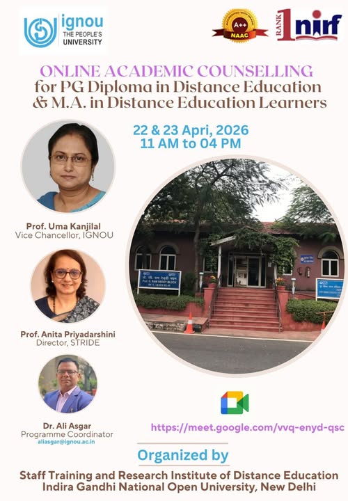 IGNOU Regional Centre Rajkot tweet media