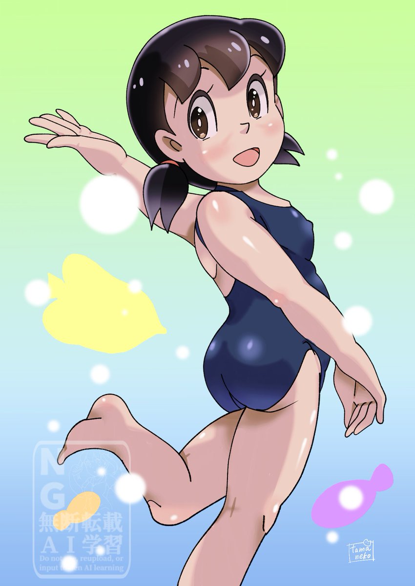 でもでもやっぱり海よね！🪸🌊
しずかちゃんです
#ドラえもん #draemon