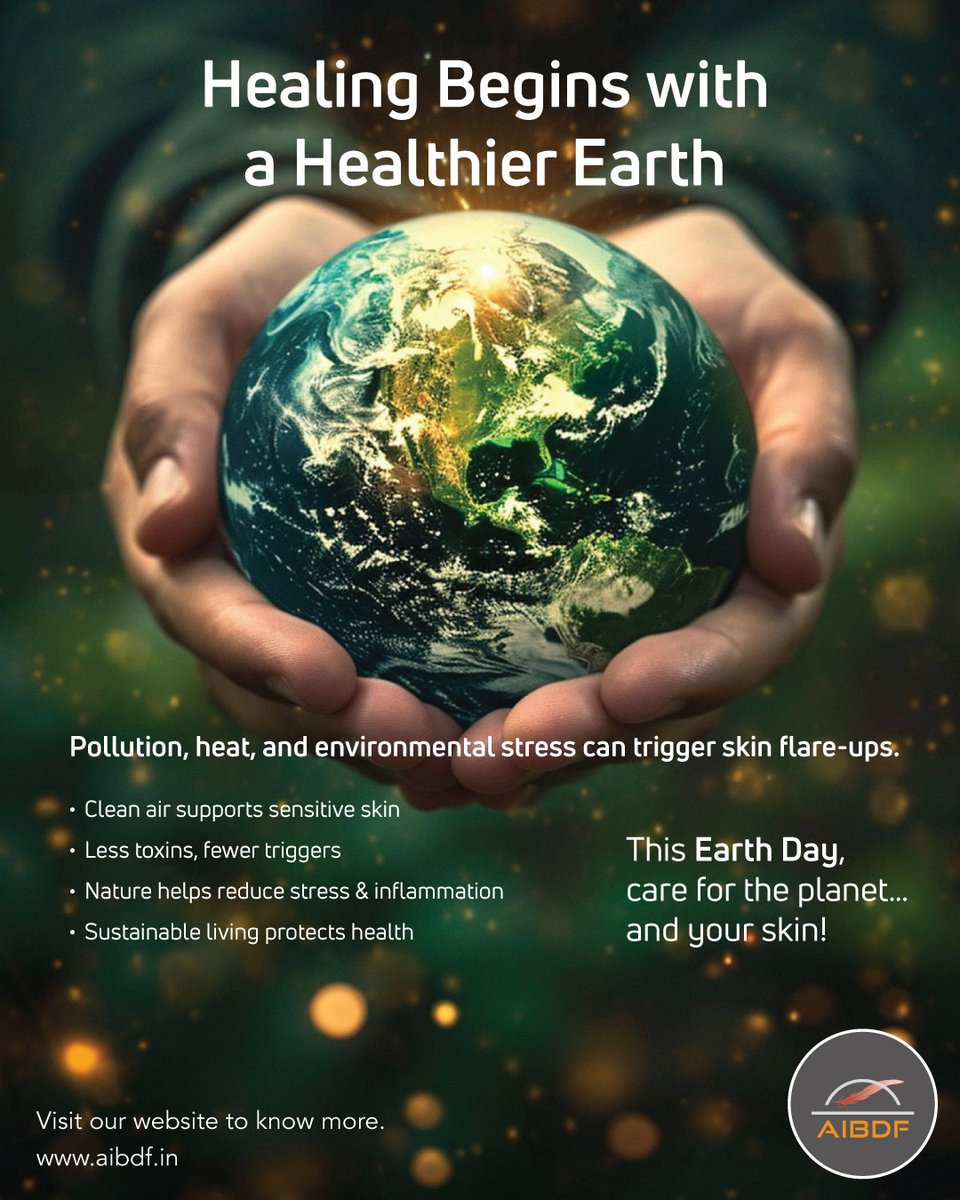 Aibdf2022's tweet image. Healing doesn’t start with medicine alone—it begins with the world around us. 💚

#aibdf #autoimmuneblisteringdiseases #earthday #healthearth #skincareawareness