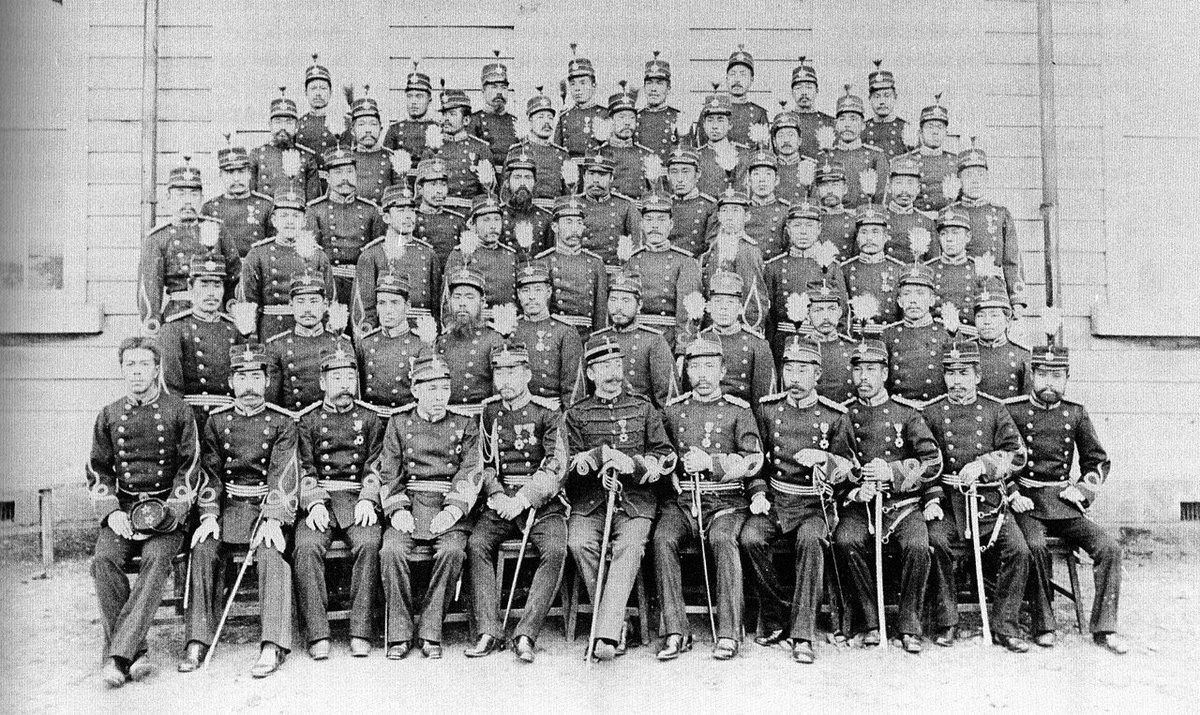 CapHornier_'s tweet photo. Not true,
From 1867 to 1889, France had three military missions (numerous officers) to build the japanese army.
Émile Bertin is also the father of the japanese Navy, building Kure harbour and ships that led to Tsushima victory. https://t.co/r6kQV0uLfU