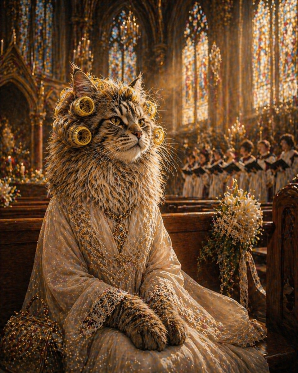 kNfRi1fynQUU3lw's tweet image. 支度は万全に期したのに

朝のカーラーの反乱で
優雅さが損なわれる
事になるとは...

※ロール叙事詩より

#AIart #ChatGPT