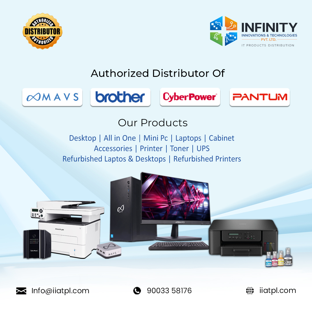 iiatpl's tweet image. Authorized distributor of top IT brands
Desktops | Laptops | Printers | UPS | Refurbished systems

Reliable tech for your business needs

#Tech #ITSolutions #Computers #Printers #UPS #BusinessTech #Refurbished #Technology #OfficeSetup #Digital