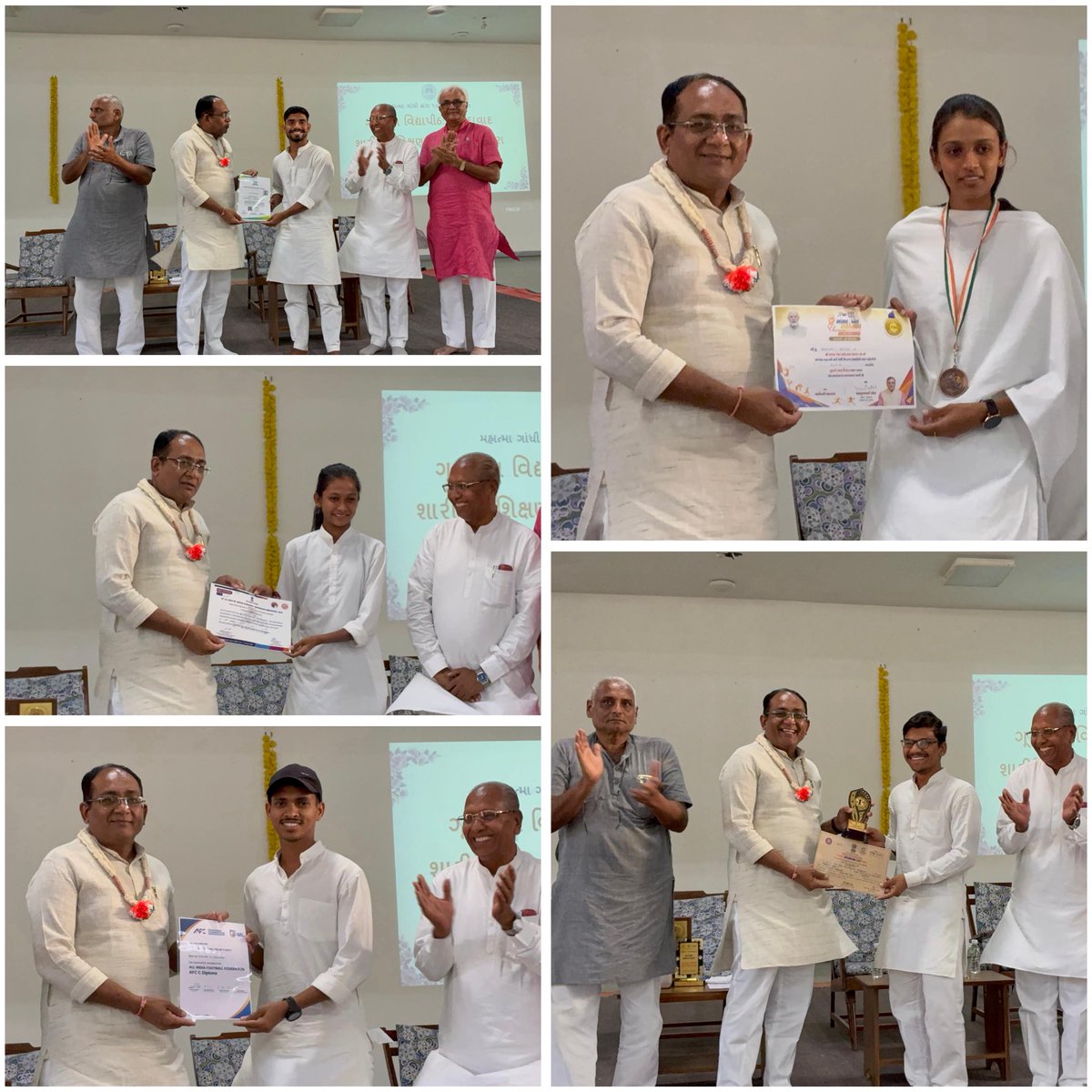 gvp1920's tweet image. શારીરિક શિક્ષણ વિદ્યાશાખા, સાદરામાં માનનીય કુલપતિશ્રી ડૉ. હર્ષદ પટેલની પ્રેરક ઉપસ્થિતિમાં સત્રાંત દિવસની ઉજવણી કરવામાં આવી.

વિદ્યાર્થીઓને અભિનંદન અને ઉજ્જવળ ભવિષ્યની શુભેચ્છાઓ! 💐

#StudentAwards #GujaratVidyapith #Farewell2026 #PhysicalEducation #NewBeginnings