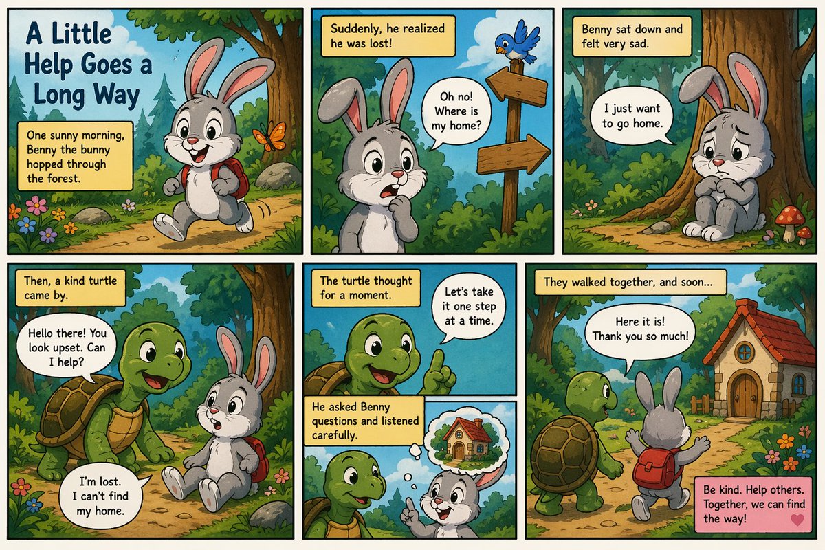 Edisonzhang16's tweet image. 全网都在刷 ChatGPT Images 2.0，确实挺震撼的…

但说实话，我觉得最有意义、也最有教育价值的用法，是给小孩生成睡前小漫画。

现代独立漫画风，故事简单温馨❤️

家长和老师们，真的可以试试今晚就用它陪孩子讲故事。

比刷那些炫技图有意思多了！～📷

#ChatGPT #AI绘本 #亲子时光