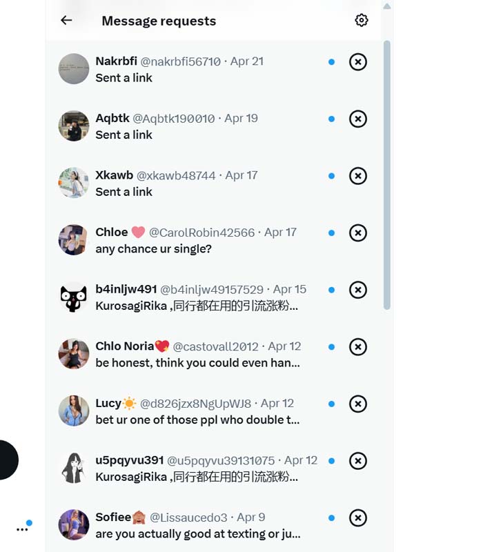 Kak, DM aku selalu terbuka loh dari dulu. Ini buktinya ada DM requests yang masuk, yg spam aja ada banyak. Waktu 2 tahun itu lama banget, harusnya lebih dari cukup kalau memang mau komunikasiin ini baik-baik secara langsung ke aku.  

Tapi melihat cara kakak merespons sekarang,