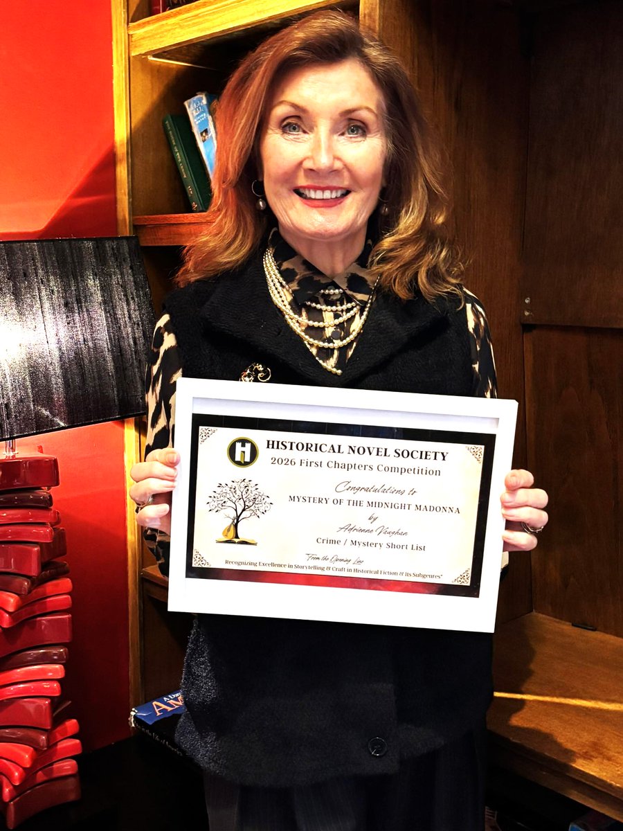 adrienneauthor's tweet image. My VERY first #historical #novel Mystery of the Midnight  Madonna has been #shortlisted for a @histnovsoc #Award. Thank you SO much @histnovsoc ... such a boost! My next #histfic is now underway!