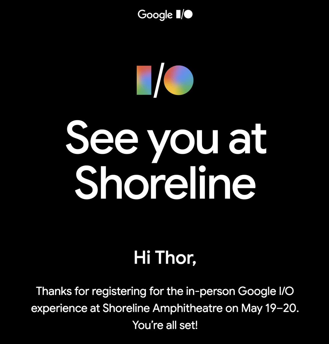 thorwebdev's tweet image. Y'all have no idea how excited I am for my first ever #GoogleIO 🙌

Who is joining in-person at Shoreline theatre? Only 27 days to go! 🚀