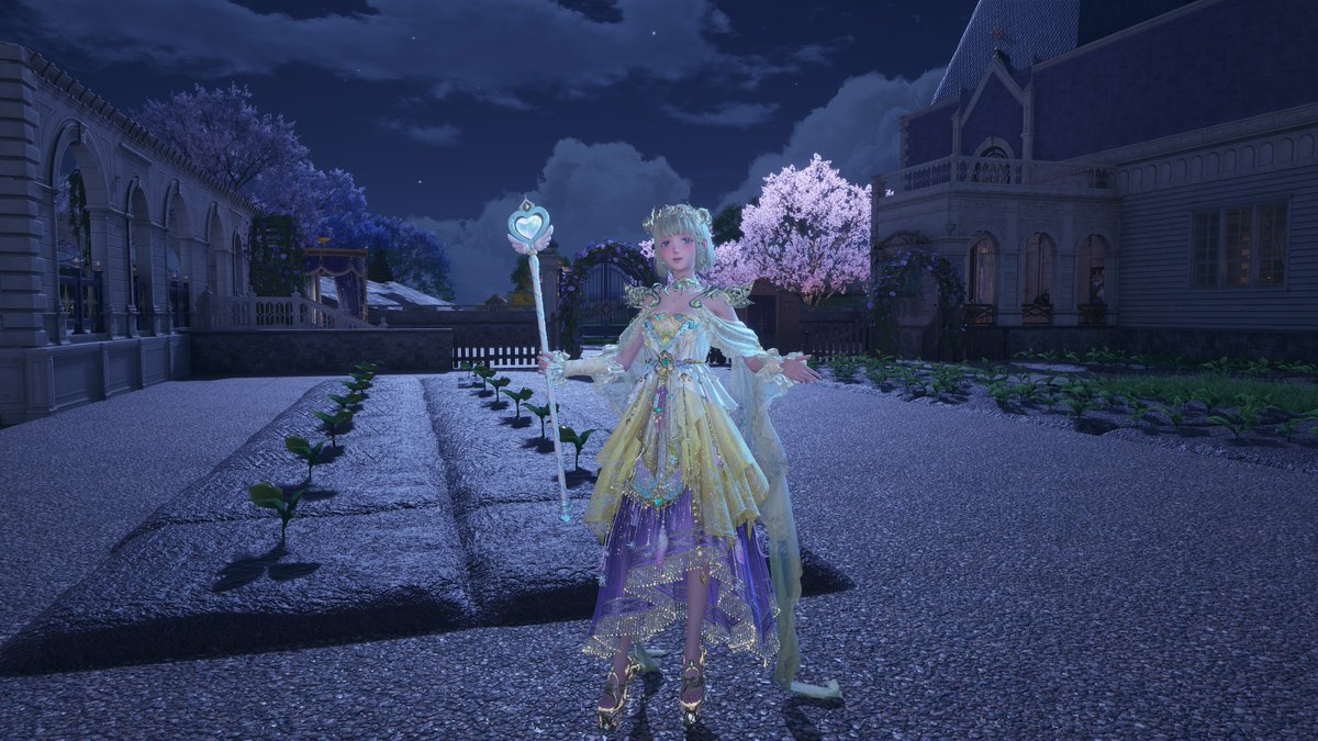 #InfinityNikki 
I spent the rest of my Astralites on gravel for the garden.
And the pathways are still not complete. lol
I would like to place some landscaping items and furniture, so I have to use the remaining 50k Load sparingly.