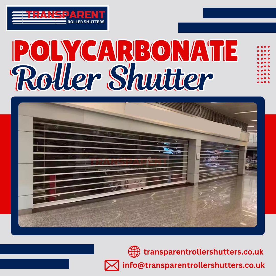 Transparent073's tweet photo. 👉Transparent Polycarbonate Roller Shutter offers durable protection, smooth operation and enhanced visibility while maintaining modern aesthetics &amp; reliable performance in commercial spaces!
#PolycarbonateShutter #rollershutter #RetailSolutions
👉website: https://t.co/EbxJV79LH0 https://t.co/gqXFUv5sml