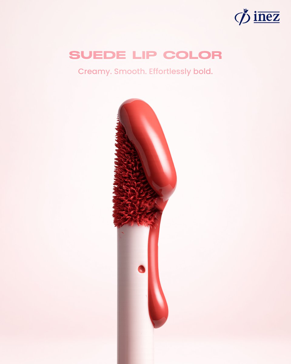 inezcosmetics's tweet photo. Creamy. Smooth. Effortlessly bold.
Discover your perfect shade with Suede Lip Color.
#InezCosmetics #SuedeLipColor #TheLegendKeepsGettingBetter https://t.co/KWG0zrMkfG