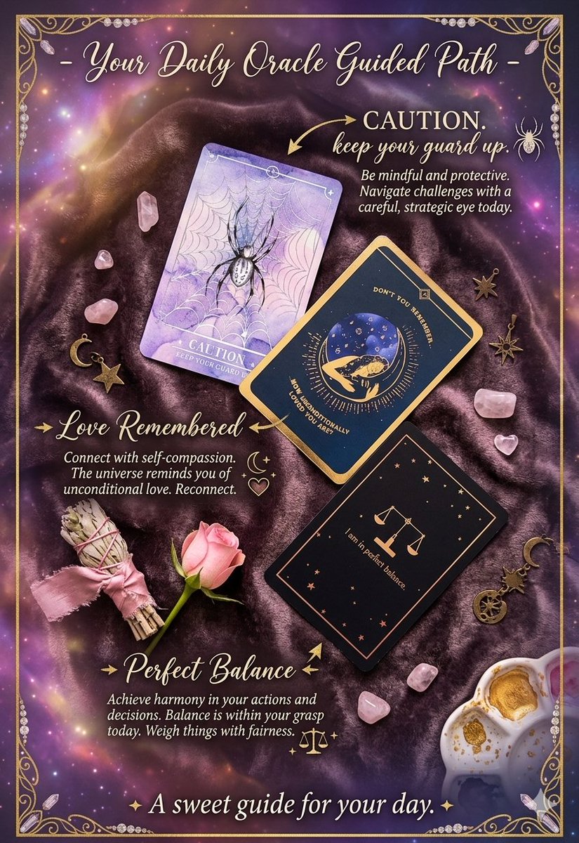 Gil_Lofi's tweet photo. If you're feeling the vibe, save this for your morning routine! 🕊️✨
#DailyOracle #SelfLove #Manifestation #SpiritualJourney #Balance #CardReading https://t.co/empYESeC7J