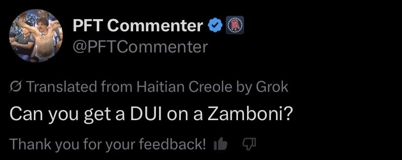 SwampParson's tweet photo. @PFTCommenter Always wondered what you talked. Thanks Grok. https://t.co/dzL9yM9CRm