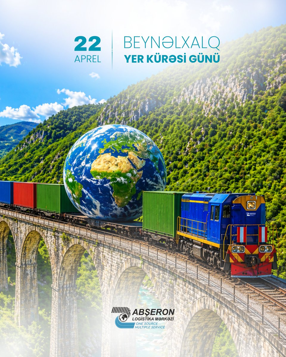 22 aprel – Beynəlxalq Yer Kürəsi Günüdür 🌍
Daha yaşıl gələcək üçün bu gün atdığımız addımlar sabahın dünyasını formalaşdırır. 
Ekoloji təmiz nəqliyyat, smart logistika və dayanıqlı idarəetmə prinsipləri ilə ətraf mühitə olan təsiri minimuma endiririk. 🚂🌳