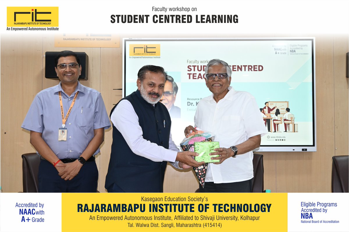 ritindia1983's tweet image. Empowering classrooms through innovation!
Hon. Krishna Vedula conducted an insightful workshop on Student-Centred Learning, demonstrating how short, engaging activities like Think-Pair-Share and 

#StudentCentredLearning #InnovativeTeaching #FacultyDevelopment #ActiveLearning