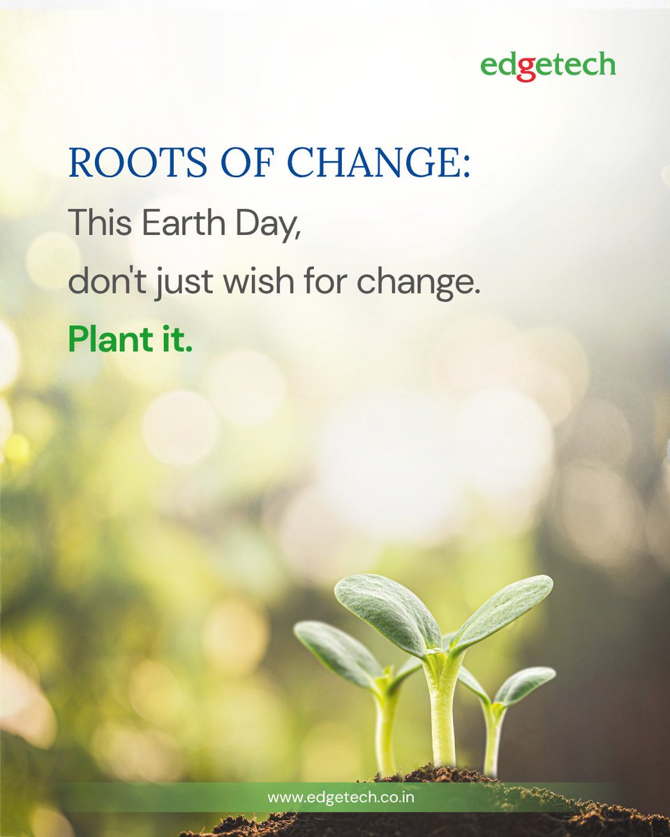 Edgetech__'s tweet photo. What if everyone who saw this helped plant a tree?
This Earth Day, you can. Scan. Share. We plant it for you.
Roots of Change — Edgetech x Sankalptaru.
#EdgetechRootsOfChange #EarthDay2026 https://t.co/Z0q1UbL78u