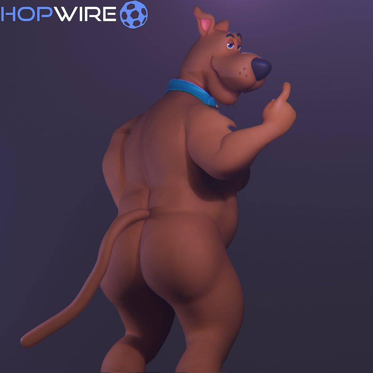 hopwire's tweet photo. Been a while since I've done anything, have a fat Scoobert. Model from @/dollymolly323

#Blender #3D #NSFW #Gay #Furry #Fortnite https://t.co/fAeFcevM4i