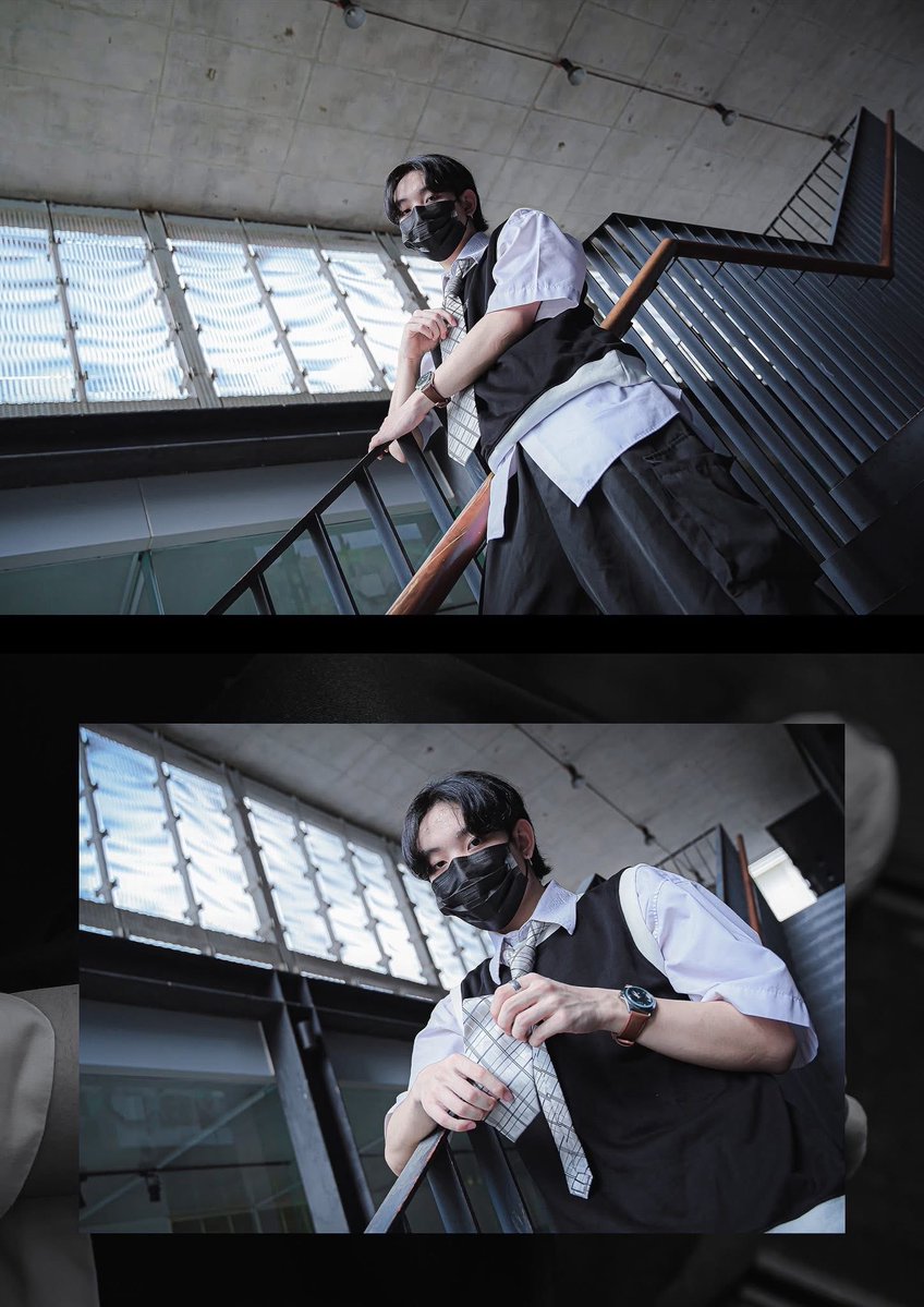 tanadonjpeg's tweet image. "Black &amp;amp; White mood. 🖤🏙️ #ootd #streetstyle"