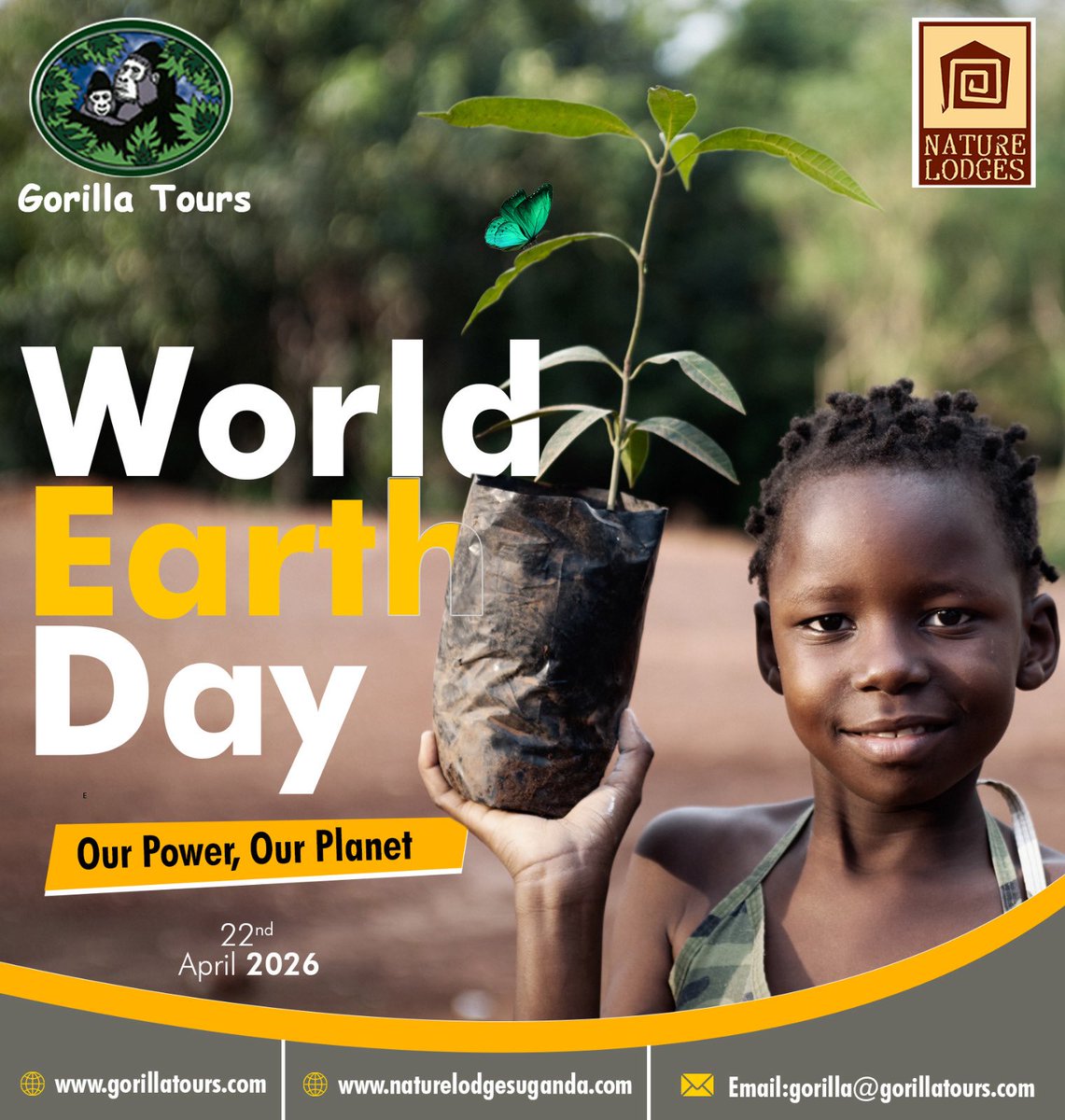 GorillaToursLtd's tweet image. Earth Day 🌍

Not everything needs fixing some things just need protecting.

The places we explore, the wildlife we admire, the moments we hold onto they only exist because this planet still holds them together.

Take care of it. That’s the deal.

#WorldEarthDay #ProtectOurPlanet