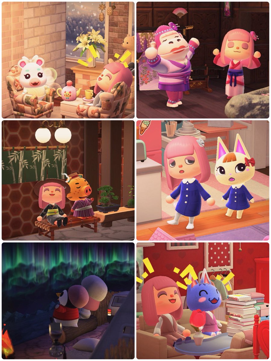 589ambermillion's tweet image. お友達たくさんできたよ

#あつ森　#あつまれどうぶつの森　#ACNH   #AnimalCrossingNewHorizons