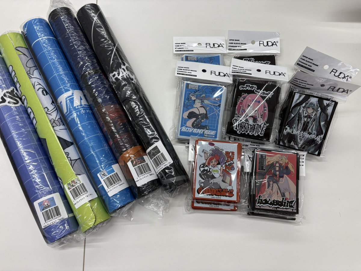 youing_kumakami's tweet photo. 📣サプライ入荷情報📣

＃FUDA
各種スリーブ・プレイマット
入荷いたしました🥳‼️

お買い求めのお客様は是非当店までご来店ください🏃‍♂️💨
#遊ING熊本上通り店 https://t.co/pOuUPA22SE