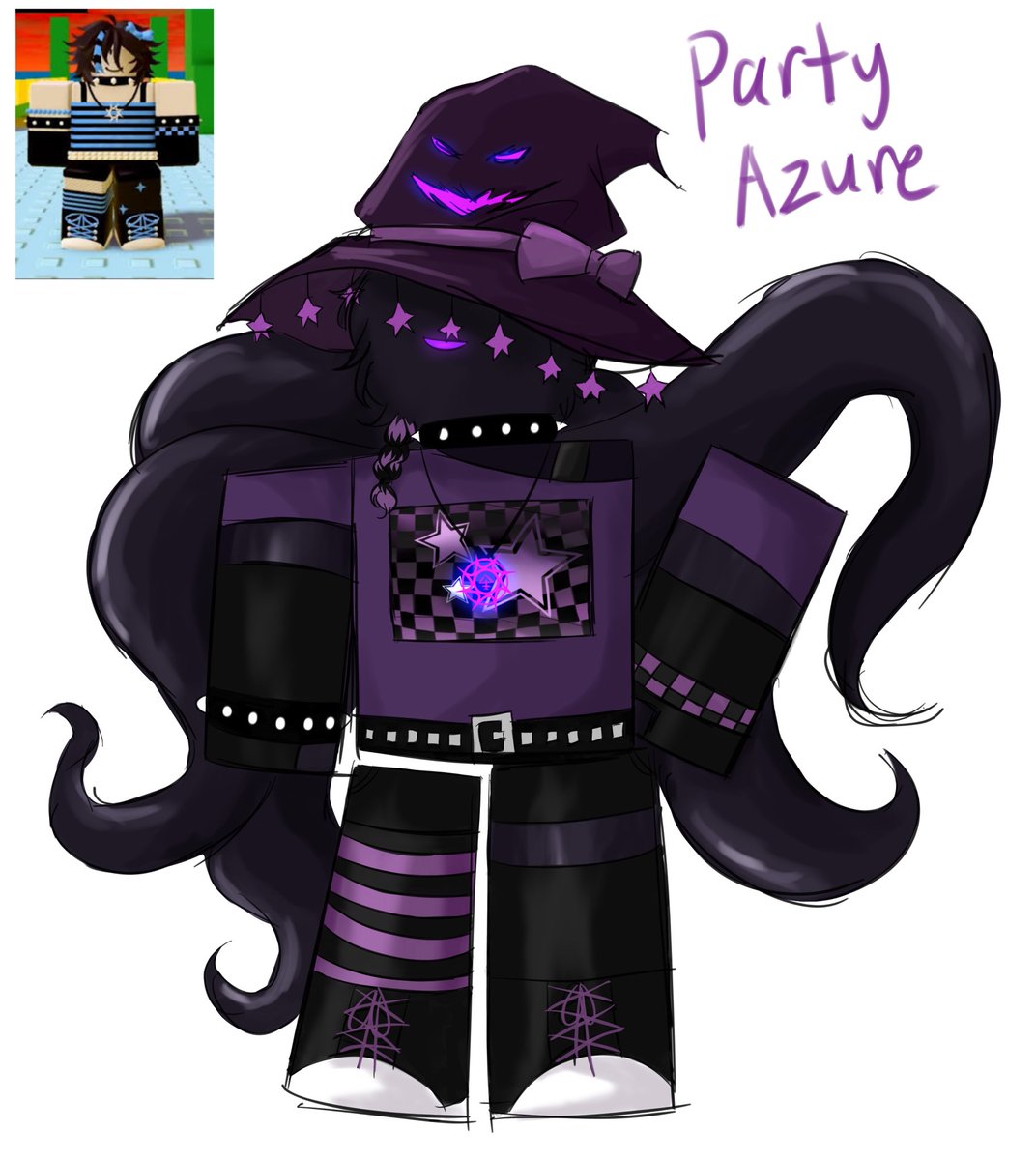 Fruityallday's tweet photo. @rblxforsaken I’m a little late but possibly a matching Party skin for Azure with Two Time’s party skin https://t.co/fc3bSdLGYK