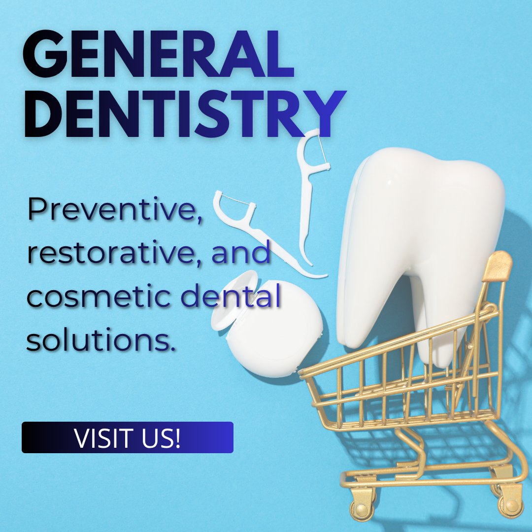 naimdental's tweet image. Keep your smile healthy and confident with comprehensive general dentistry. From preventive care to restorative and cosmetic treatments, we’re here to help you maintain strong, beautiful teeth. Schedule your visit today! 🦷✨
#GeneralDentistry #DentalCare #HealthySmile