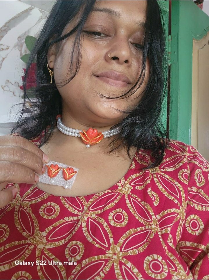 MistressMallika's tweet image. How are you all? I bought this #necklace and #earrings. How are they? 😊