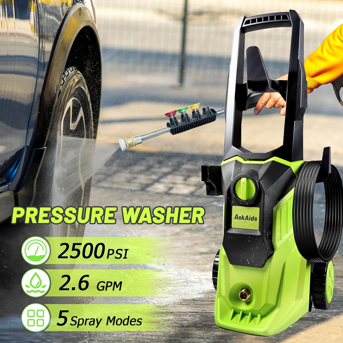 ScottyDeals's tweet image. Pressure Washer, Power Washer with Foam Cannon,High Pressure Cleaning Machine with 4 Nozzles for Car, Patio, Driveway,Fences,Decks

🛒 amzn.to/4bVmrCe
 
#amazon #sale #deals #ad