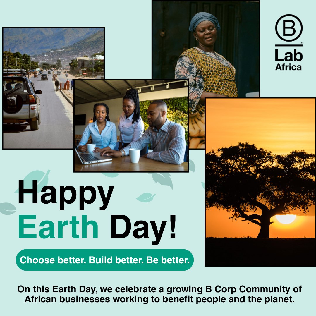 blabafrica's tweet photo. Today, we are reminded that building a better economy starts with protecting the only home we share.

Across Africa, businesses are stepping up to lead with purpose. From climate action to responsible production, a new generation of companies is proving that profit and planet can, and must, coexist.

The new standards reflect this shift , raising the bar for how companies address environmental impact, strengthen accountability, and embed sustainability at the core of how they operate.

At B Lab Africa, we are transforming the global economy to benefit people and the planet.

But the work is far from done.

The choices we make today, as businesses, consumers, and communities, will shape the future of our planet.

This Earth Day, we invite you to go beyond intention.

Be part of the movement driving climate action and embracing the new standards for a more inclusive, equitable, and regenerative future.

Want to learn more? Dive into our impact topic on Climate Action: https://t.co/yGIa5db32G

#BLabAfrica #EarthDay #BcorpsinAfrica #Sustainability #ClimateAction