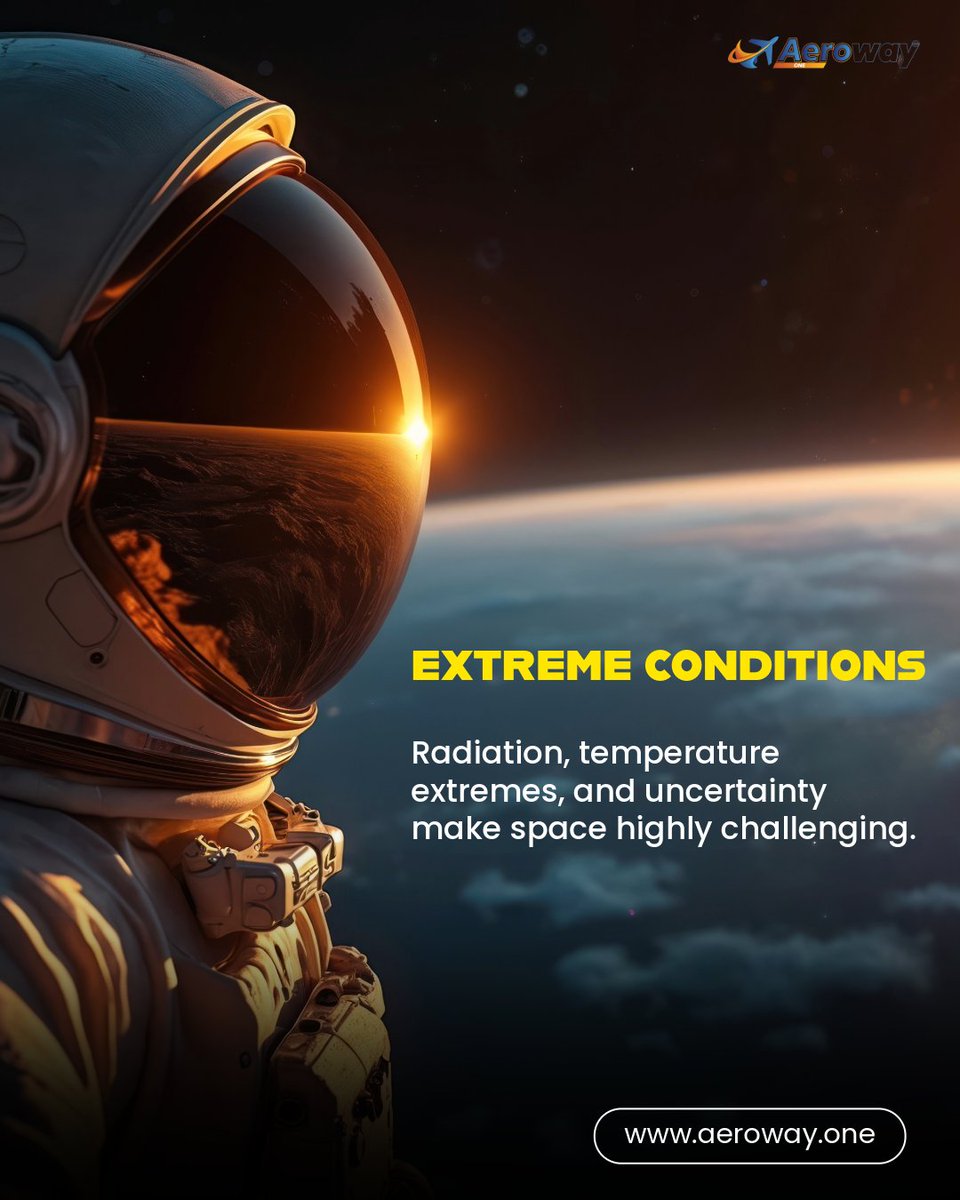 Space isn’t just exploration, it’s endurance 🚀

From muscle loss in microgravity to isolation and extreme conditions, astronauts face challenges that test both body and mind.

🌌 Surviving space is the real mission.

#SpaceExploration #SpaceFacts #Aerospace #AerowayOne