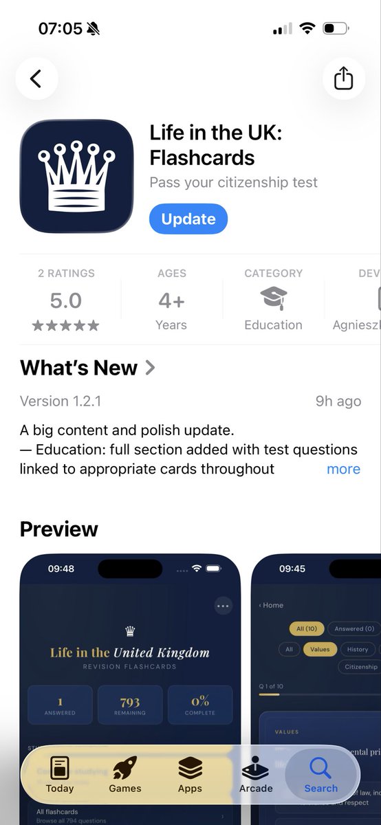 dr_agniieszka's tweet image. Life in the UK: Flashcards just got a big update 👑

New Education section, expanded UK Law, more monarch details, and loads of polish fixes.

Preparing for your citizenship test? Now's the time 🇬🇧

#LifeInTheUK #CitizenshipTest