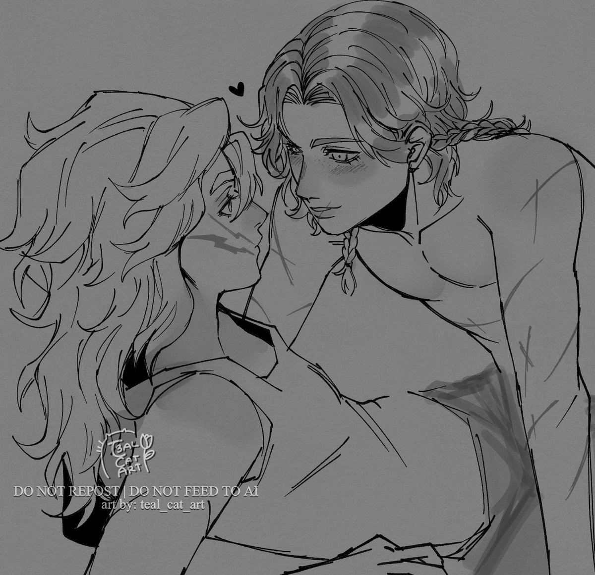 teal_cat_art's tweet photo. "Lie down with me?" 🌹🎱
#HernMarc
#ロメビリ
#斗台 https://t.co/sxaPbP3cXU