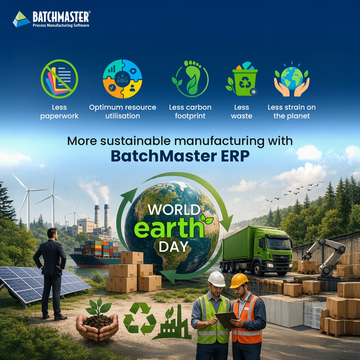 BatchMasterInd's tweet photo. Sustainability isn’t a goal—it’s a byproduct of smarter operations
With BatchMaster ERP, build manufacturing processes that balance efficiency with responsibility—because how you produce matters as much as what you produce.
https://t.co/nfOfUm93hs

#erpsoftware #earthday https://t.co/ttVVb1tCMF