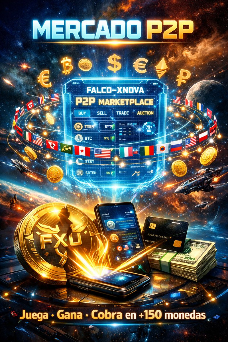 FalcoX_universe's tweet image. 🚀 Falco-Xnova P2P Market is LIVE!💰 Sell your in-game FXU without withdrawing
🌍 150+ currencies: USD, EUR, crypto, mobile top-up &amp;amp; more
⚡ Peer-to-peer, instantPlay. Earn. Cash out. 💸👉 falco-xnova.com
#P2P #Web3Gaming #PlayToEarn